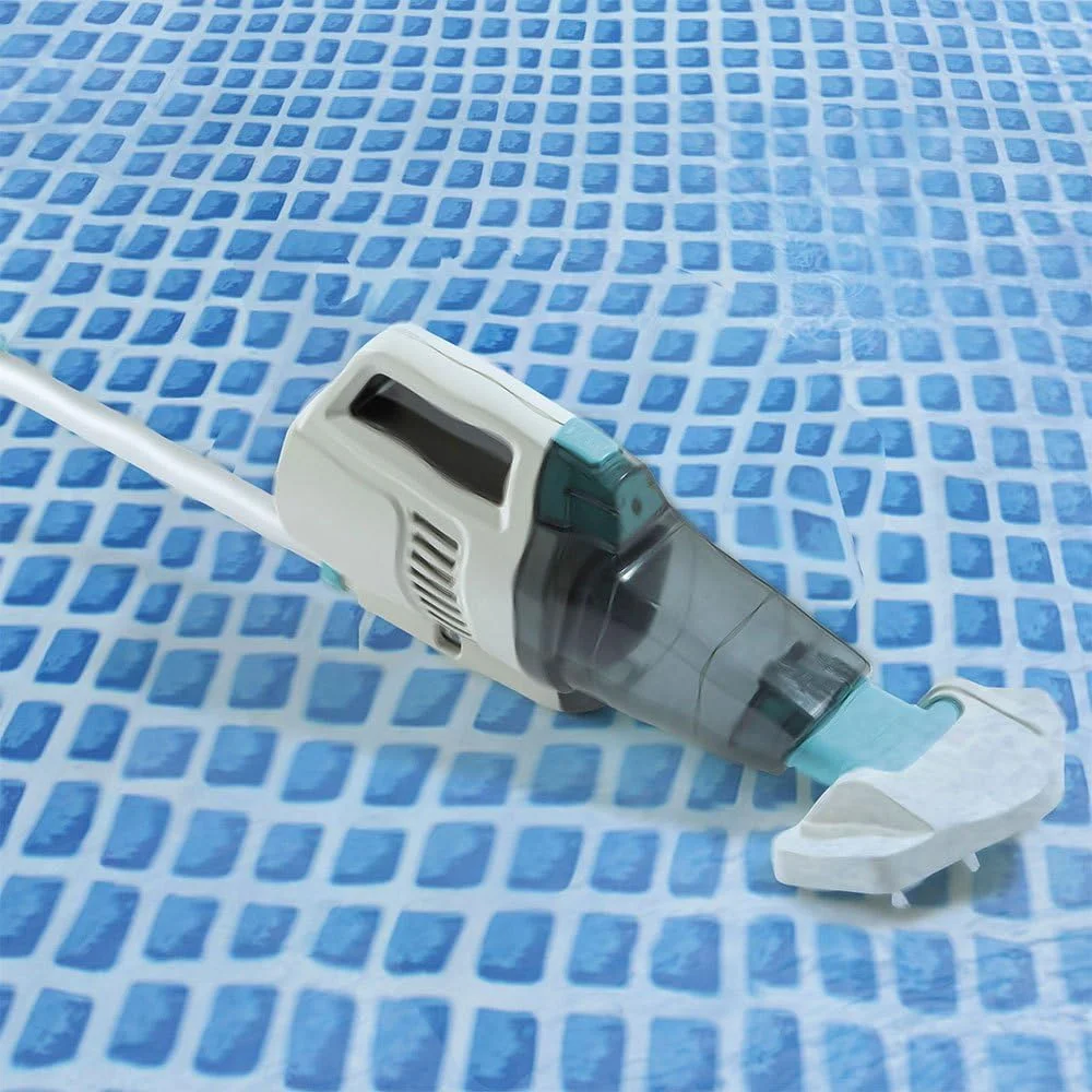 جاروبرقی استخری شارژی اینتکس 220 ولت، سفید/آبی جاروبرقی استخری شارژی اینتکس 220 ولت، سفید/آبی