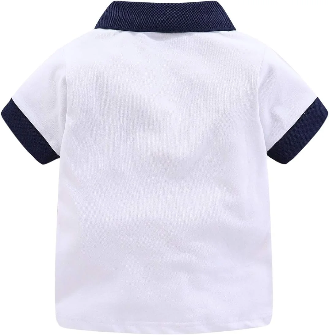 پولوشرت پسرانه Mud Kingdom، طرح راه راه زیبا، مناسب تابستان پولوشرت پسرانه Mud Kingdom، طرح راه راه زیبا، مناسب تابستان