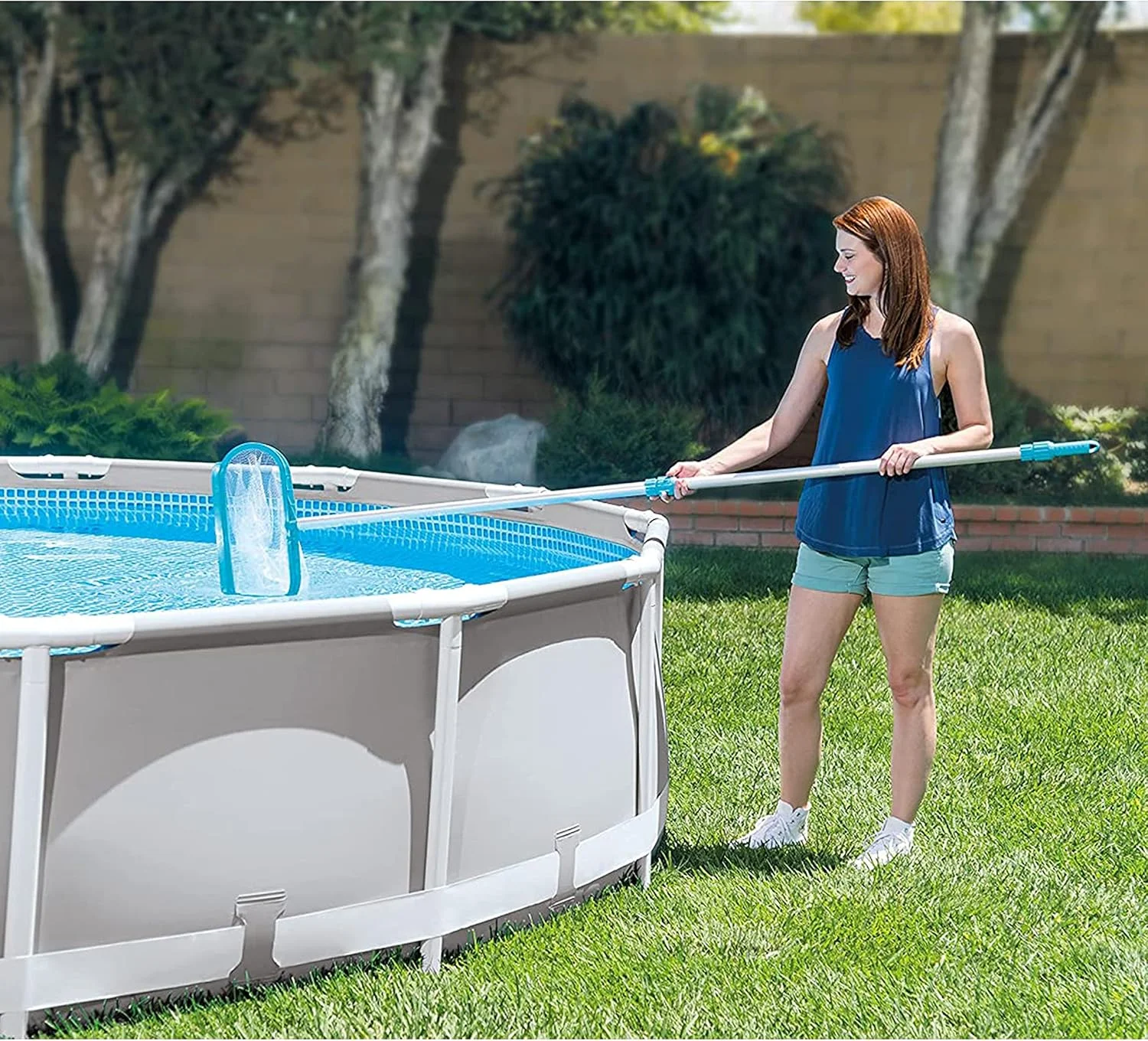 کیت نگهداری لوکس استخر اینتکس مدل 28003E مناسب برای استخرهای روکار، 1 عدد، آبی