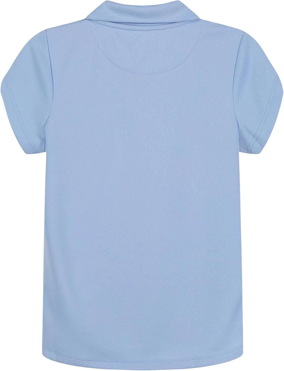 پولوشرت آستین کوتاه دخترانه مدرسه ای IZOD، دکمه دار، دارای قابلیت جذب رطوبت/جنس با عملکرد بالا، مقاوم در برابر محو شدن