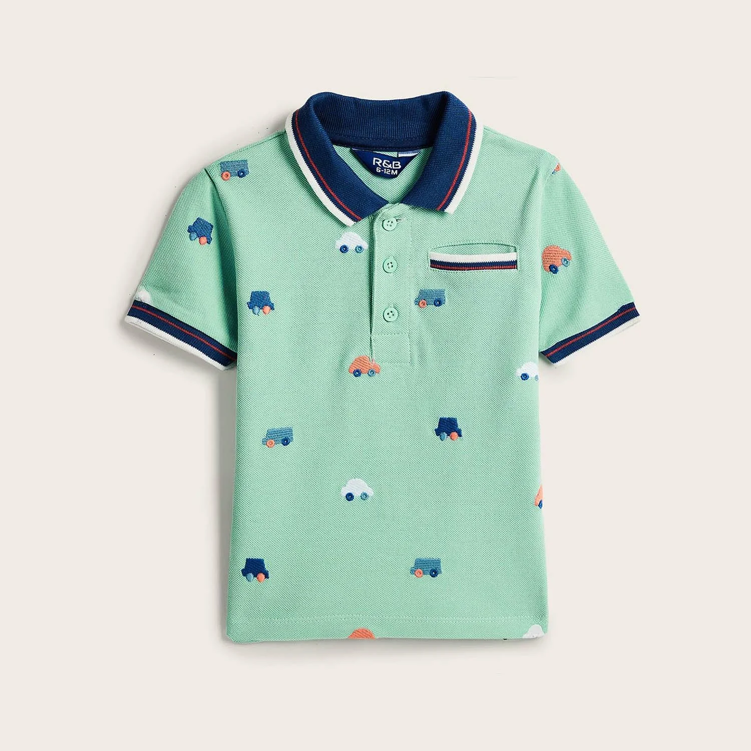 ست تی شرت پولو آستین کوتاه و شلوارک پسرانه R&B مدل 325-0754Ib130-1 ست تی شرت پولو آستین کوتاه و شلوارک پسرانه R&B مدل 325-0754Ib130-1