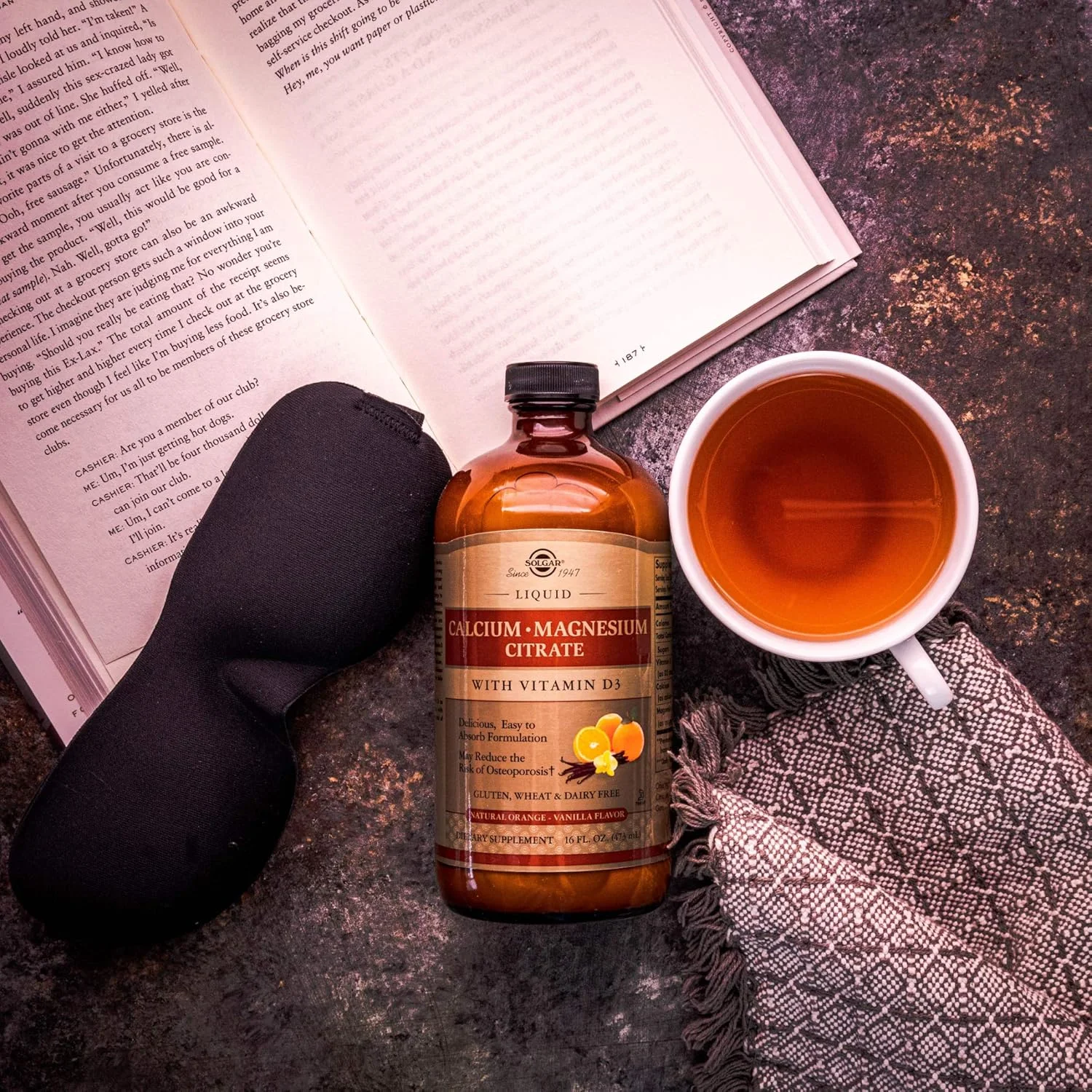Solgar - سیترات کلسیم و منیزیم مایع با ویتامین D3 - طعم طبیعی پرتقال-وانیل 473 میلی لیتر Solgar - سیترات کلسیم و منیزیم مایع با ویتامین D3 - طعم طبیعی پرتقال-وانیل 473 میلی لیتر