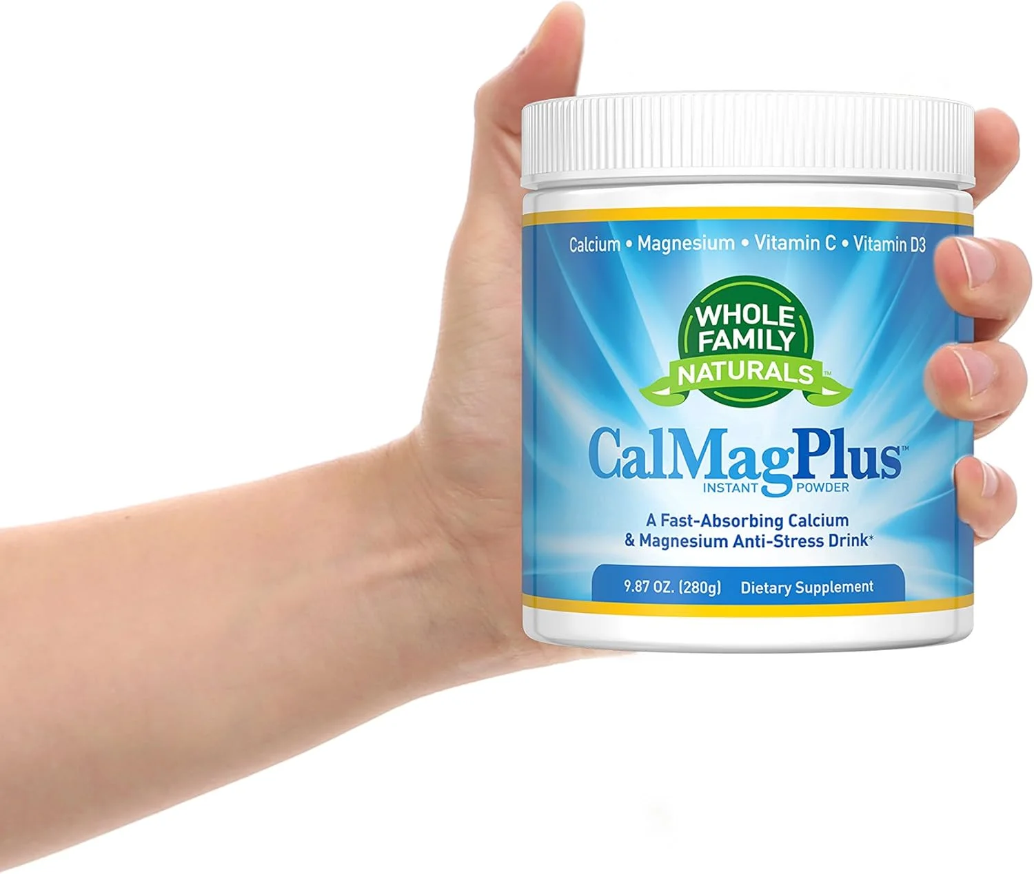 مکمل پودری کلسیم منیزیم Whole Family Naturals - CalMag Plus با ویتامین C و D3 - بدون گلوتن، غیر GMO، بدون طعم - نوشیدنی Cal Mag برای آرامش و کاهش استرس - Cal-Mag برای گرفتگی عضلات پا مکمل پودری کلسیم منیزیم Whole Family Naturals - CalMag Plus با ویتامین C و D3 - بدون گلوتن، غیر GMO، بدون طعم - نوشیدنی Cal Mag برای آرامش و کاهش استرس - Cal-Mag برای گرفتگی عضلات پا