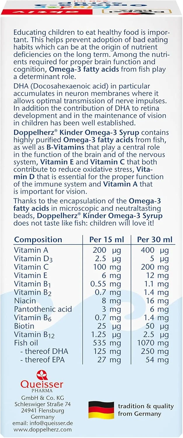 دوپل هرز اکتیو منیزیم + کلسیم + ویتامین D3، 30 قرص
