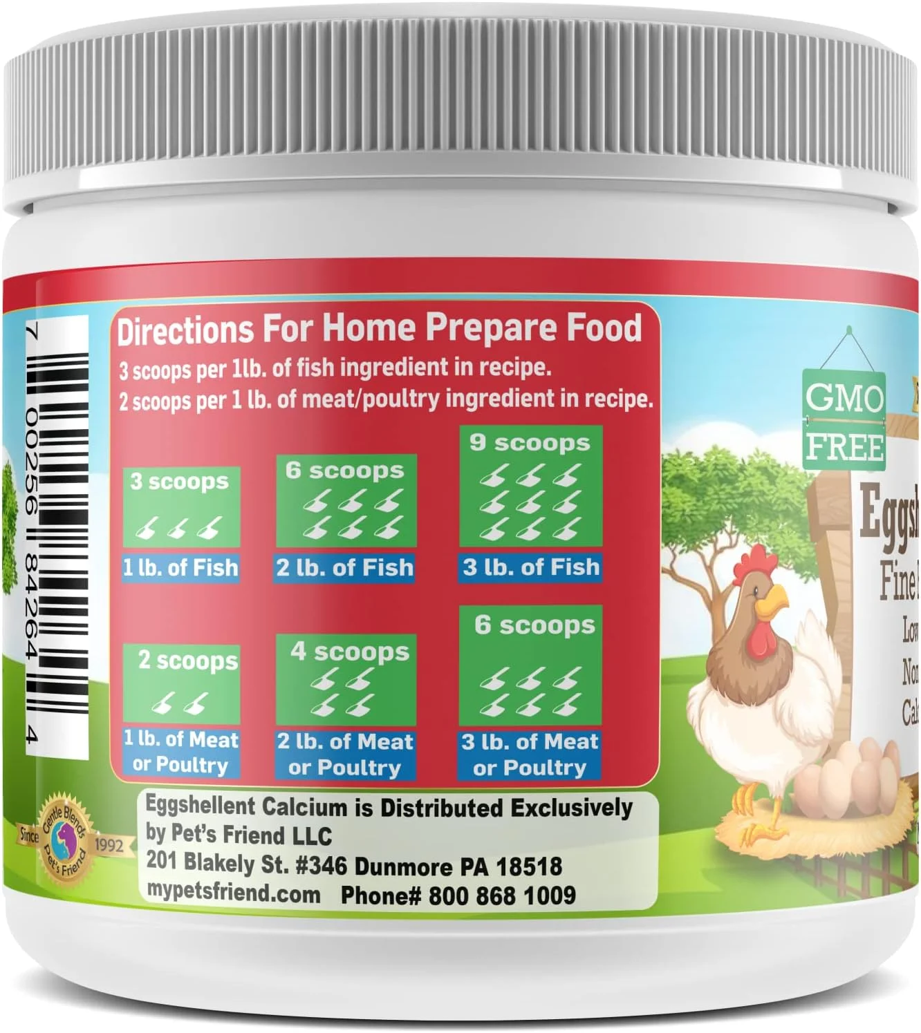 کلسیم برای سگ ها و گربه ها - پودر پوسته تخم مرغ ریز - مکمل قوی مفصل و استخوان برای سگ ها و گربه ها - مکمل غذایی - بدون افزودنی - کلسیم Eggshellent پت فرند 170 گرم