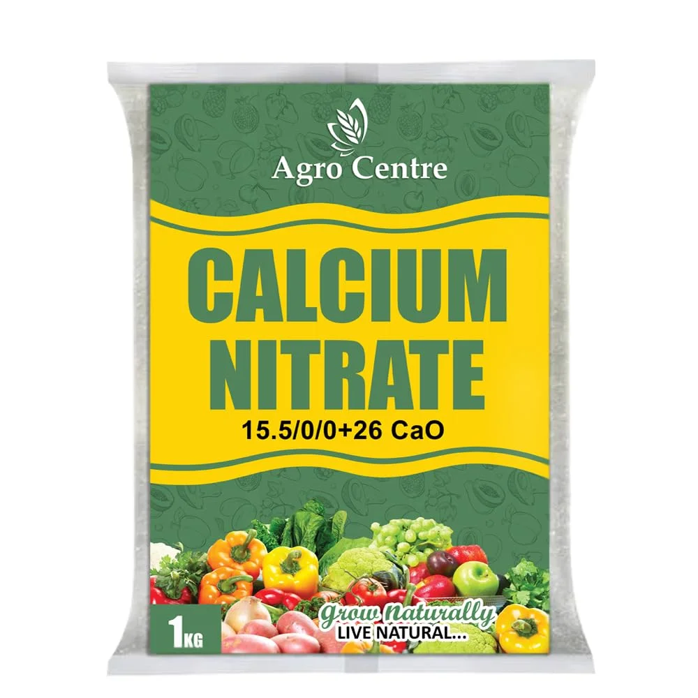 نیترات کلسیم آگروسنتر / اصلاح و پیشگیری از کمبود کلسیم کود / کود محلول در آب / محرک و تقویت کننده رشد گیاه / گل و میوه / محلول در آب (1 کیلوگرم)