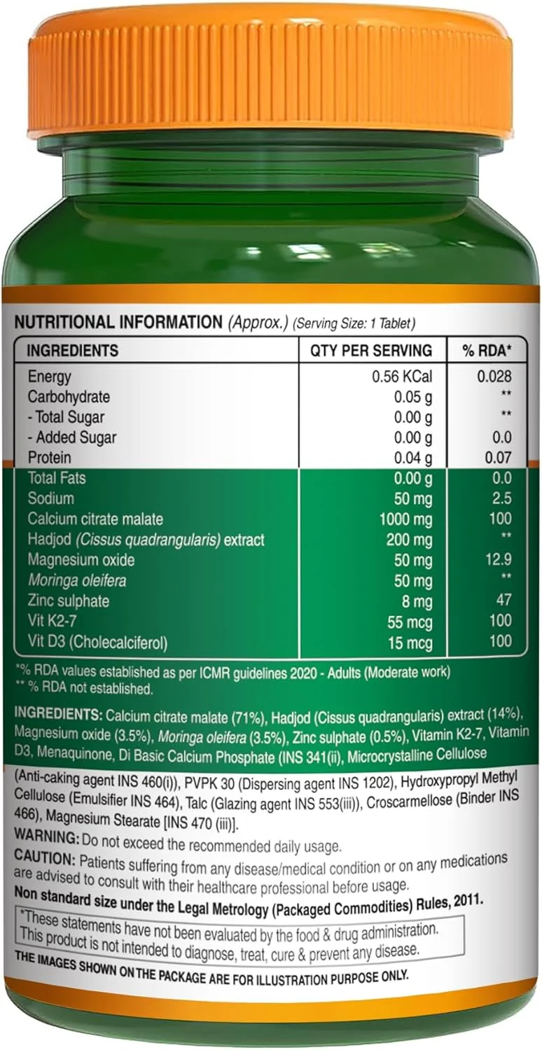 مکمل کلسیم، منیزیم و زینک Pure Nutrition با ویتامین D3 و K2 (600 IU) برای زنان و مردان | پشتیبانی از سلامت استخوان و مفاصل | کمک به سلامت عضلات، تقویت سنتز کلاژن | 1400 میلی گرم - 60 قرص مکمل کلسیم، منیزیم و زینک Pure Nutrition با ویتامین D3 و K2 (600 IU) برای زنان و مردان | پشتیبانی از سلامت استخوان و مفاصل | کمک به سلامت عضلات، تقویت سنتز کلاژن | 1400 میلی گرم - 60 قرص