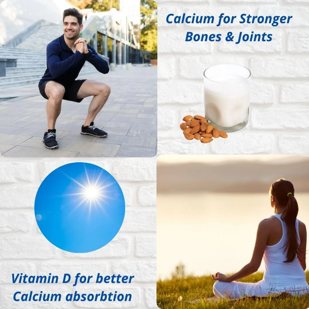 مکمل کلسیم، منیزیم و زینک Pure Nutrition با ویتامین D3 و K2 (600 IU) برای زنان و مردان | پشتیبانی از سلامت استخوان و مفاصل | کمک به سلامت عضلات، تقویت سنتز کلاژن | 1400 میلی گرم - 60 قرص مکمل کلسیم، منیزیم و زینک Pure Nutrition با ویتامین D3 و K2 (600 IU) برای زنان و مردان | پشتیبانی از سلامت استخوان و مفاصل | کمک به سلامت عضلات، تقویت سنتز کلاژن | 1400 میلی گرم - 60 قرص