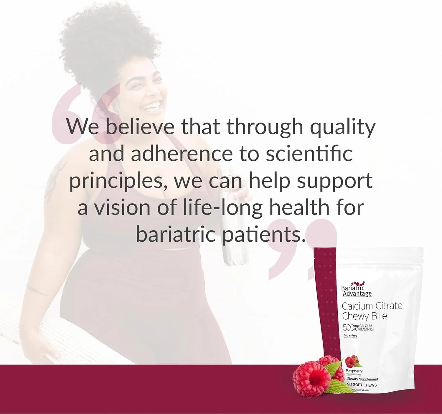 بایت های جویدنی سیترات کلسیم Bariatric Advantage 500 میلی گرم - برای بیماران جراحی چاقی - ویتامین D3 - مکمل کلسیم جویدنی بدون قند - جویدنی های باریاتریک - طعم تمشک - 90 عدد بایت های جویدنی سیترات کلسیم Bariatric Advantage 500 میلی گرم - برای بیماران جراحی چاقی - ویتامین D3 - مکمل کلسیم جویدنی بدون قند - جویدنی های باریاتریک - طعم تمشک - 90 عدد