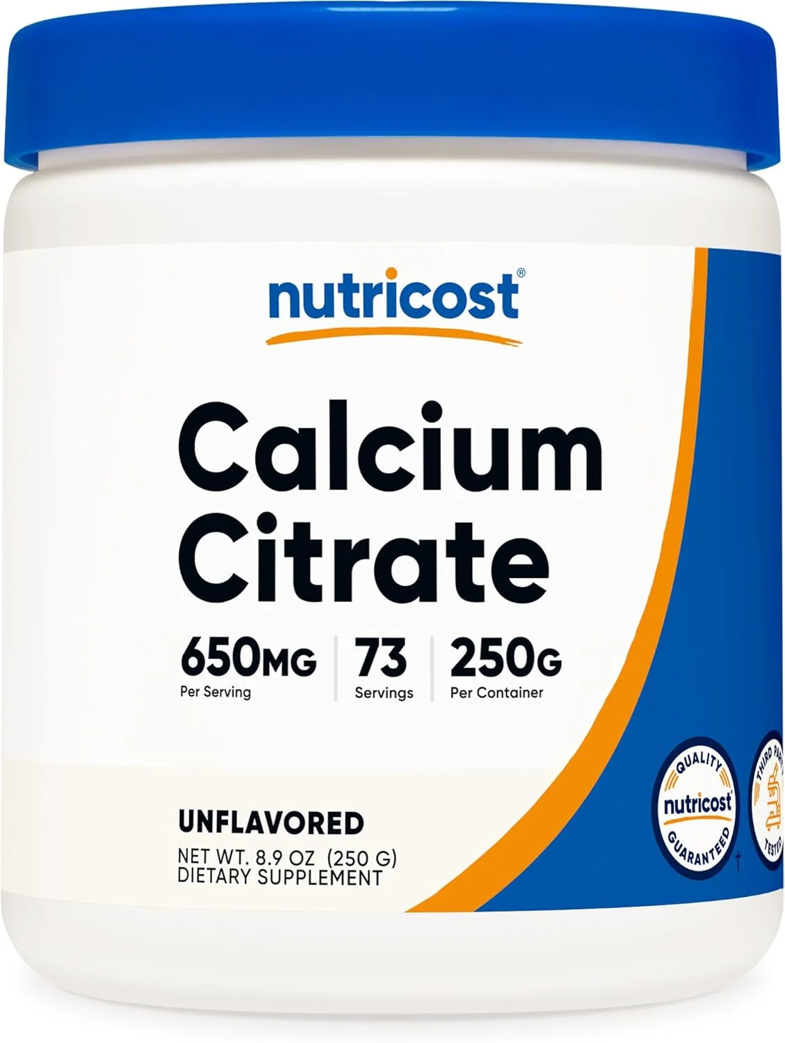 پودر سیترات کلسیم خالص Nutricost (250 گرم) (بدون طعم) پودر سیترات کلسیم خالص Nutricost (250 گرم) (بدون طعم)