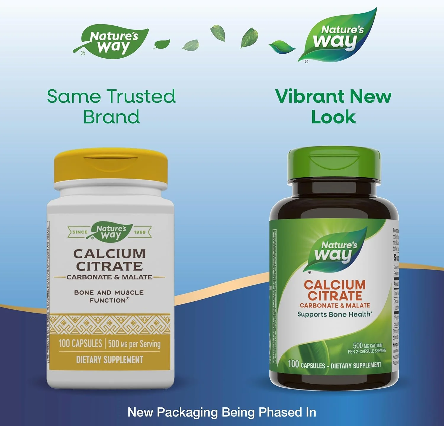 Nature's Way سیترات کلسیم - 500 میلی گرم کلسیم در هر 2 کپسول - برای سلامت استخوان و پشتیبانی از دندان* - حاوی سیترات کلسیم، کربنات و مالات - فاقد گلوتن - 100 کپسول Nature's Way سیترات کلسیم - 500 میلی گرم کلسیم در هر 2 کپسول - برای سلامت استخوان و پشتیبانی از دندان* - حاوی سیترات کلسیم، کربنات و مالات - فاقد گلوتن - 100 کپسول