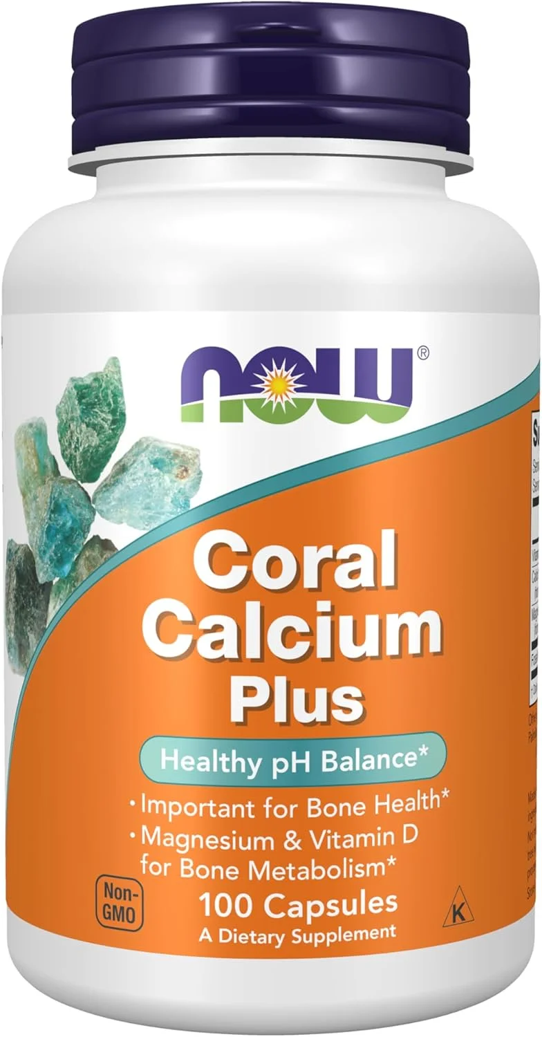 NOW Coral Calcium Plus، 100 کپسول گیاهی NOW Coral Calcium Plus، 100 کپسول گیاهی