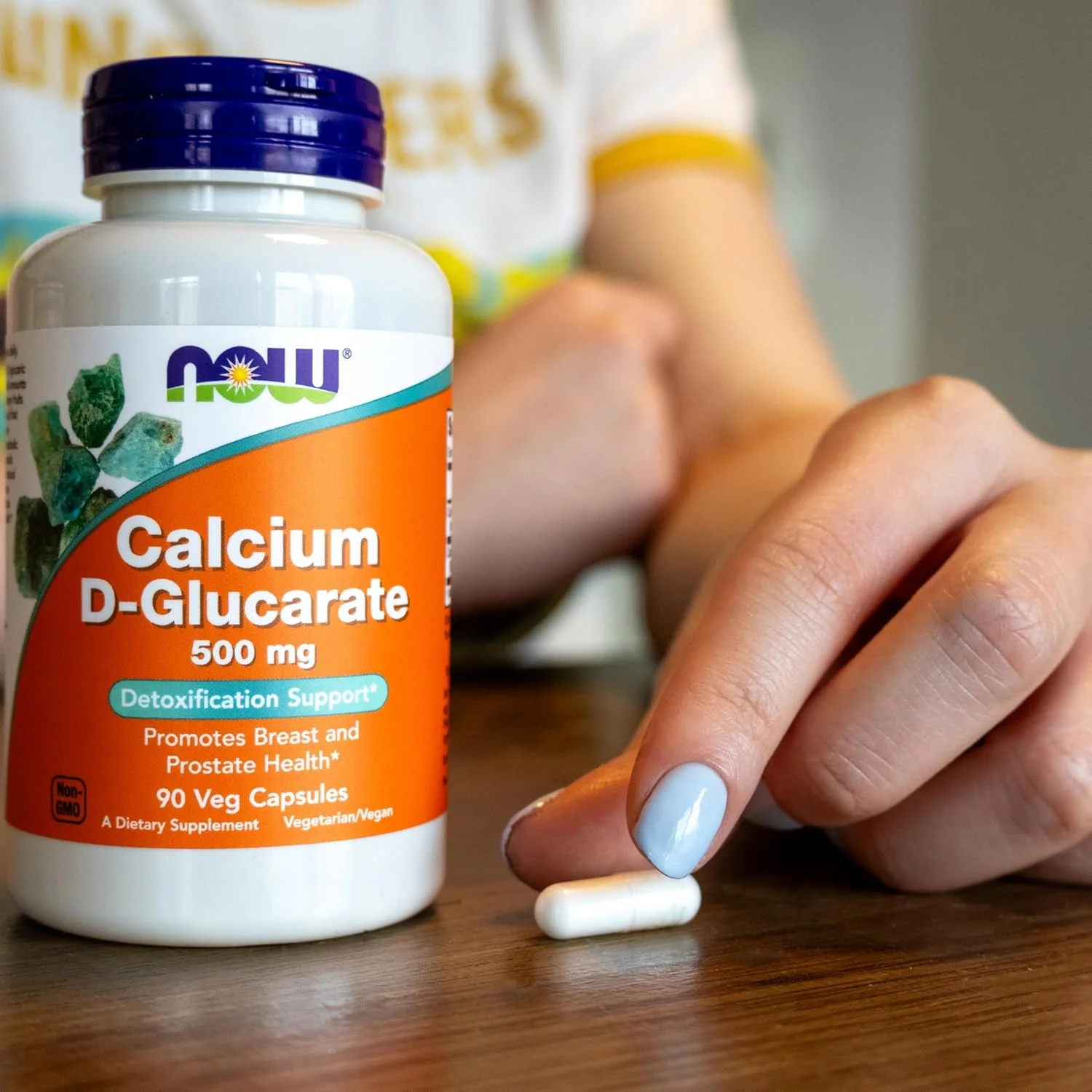 NOW Supplements، کلسیم دی گلوکارات 500 میلی گرم، 90 کپسول گیاهی NOW Supplements، کلسیم دی گلوکارات 500 میلی گرم، 90 کپسول گیاهی