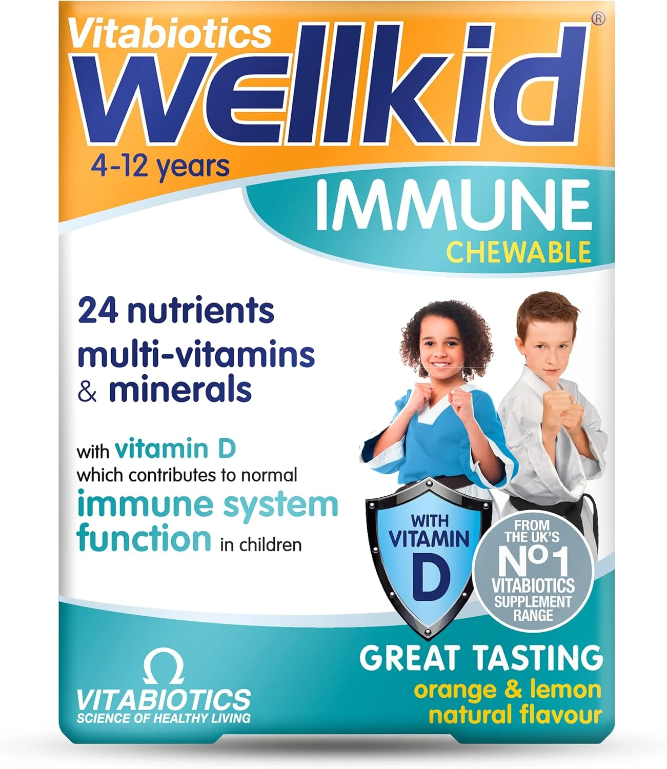 قرص جویدنی تقویت سیستم ایمنی کودکان Wellkid Vitabiotics - 30 عدد قرص جویدنی تقویت سیستم ایمنی کودکان Wellkid Vitabiotics - 30 عدد