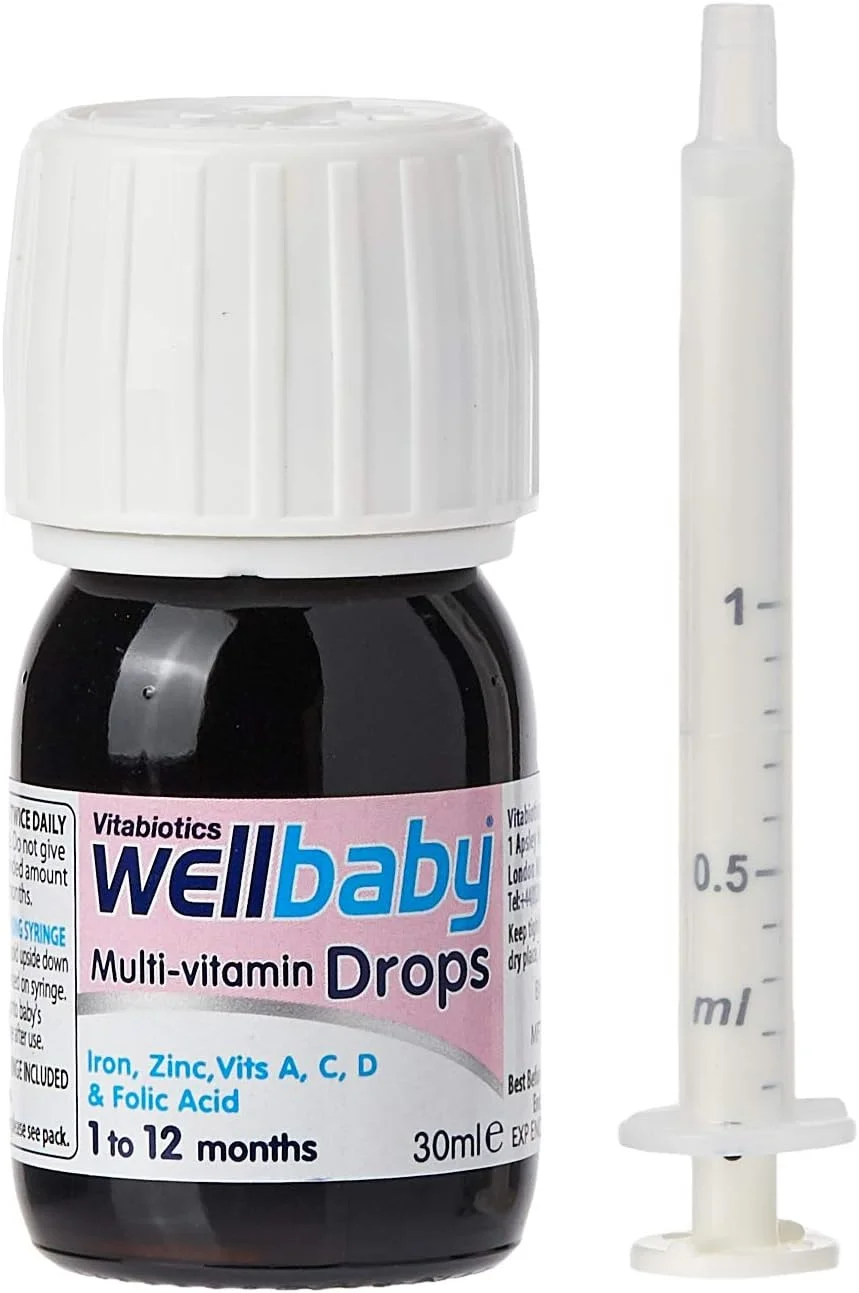 قطره مولتی ویتامین Wellbaby ویتابیوتیکس - 30 میلی لیتر