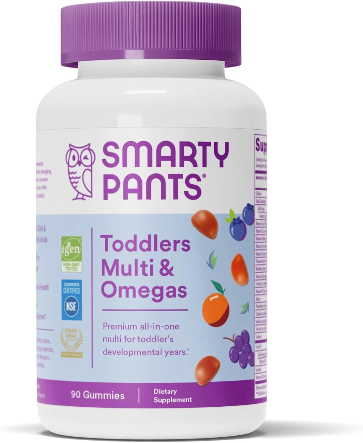 ویتامین های پاستیلی روزانه فرمول کودکان SmartyPants: بدون گلوتن، مولتی ویتامین و روغن ماهی امگا 3 (DHA/EPA) - 90 عدد ویتامین های پاستیلی روزانه فرمول کودکان SmartyPants: بدون گلوتن، مولتی ویتامین و روغن ماهی امگا 3 (DHA/EPA) - 90 عدد