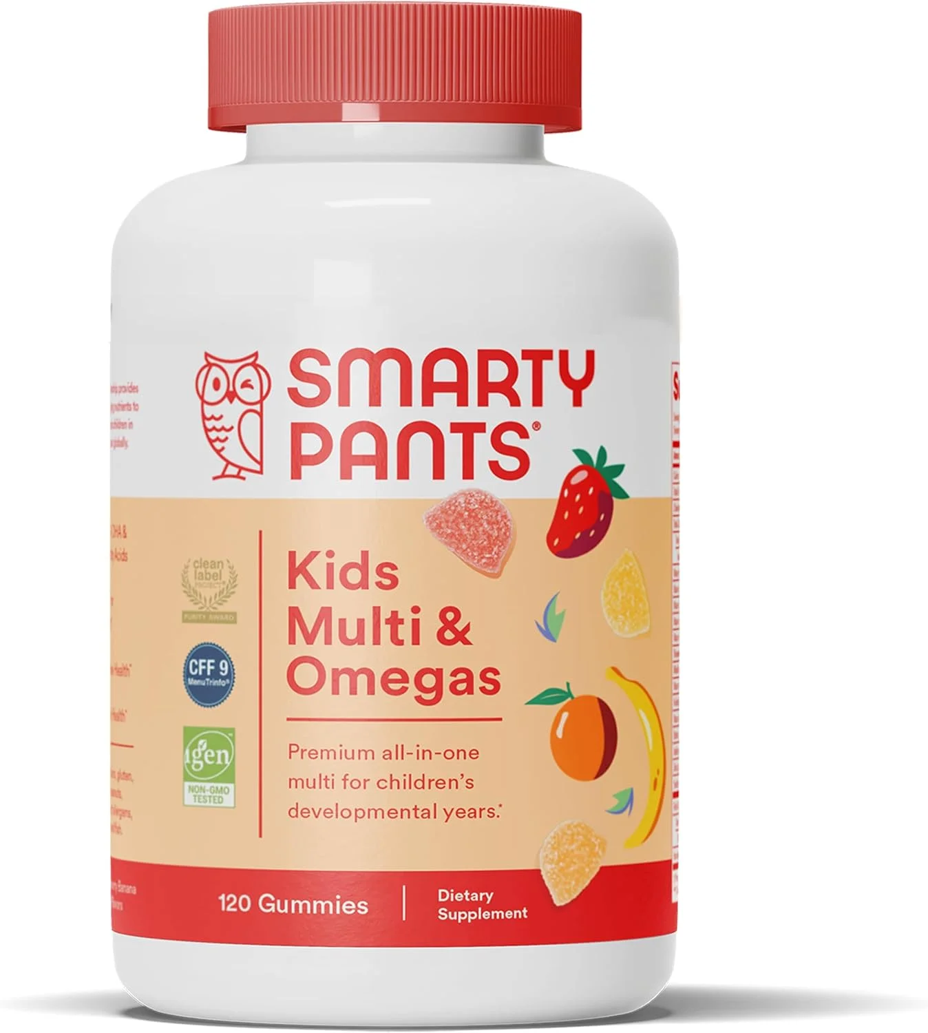 مولتی ویتامین پاستیلی روزانه کودکان SmartyPants: ویتامین C، D3 و روی برای ایمنی، بدون گلوتن، روغن ماهی امگا 3 (DHA/EPA)، ویتامین B6، B12، 120 عدد (مصرف 30 روزه) مولتی ویتامین پاستیلی روزانه کودکان SmartyPants: ویتامین C، D3 و روی برای ایمنی، بدون گلوتن، روغن ماهی امگا 3 (DHA/EPA)، ویتامین B6، B12، 120 عدد (مصرف 30 روزه)