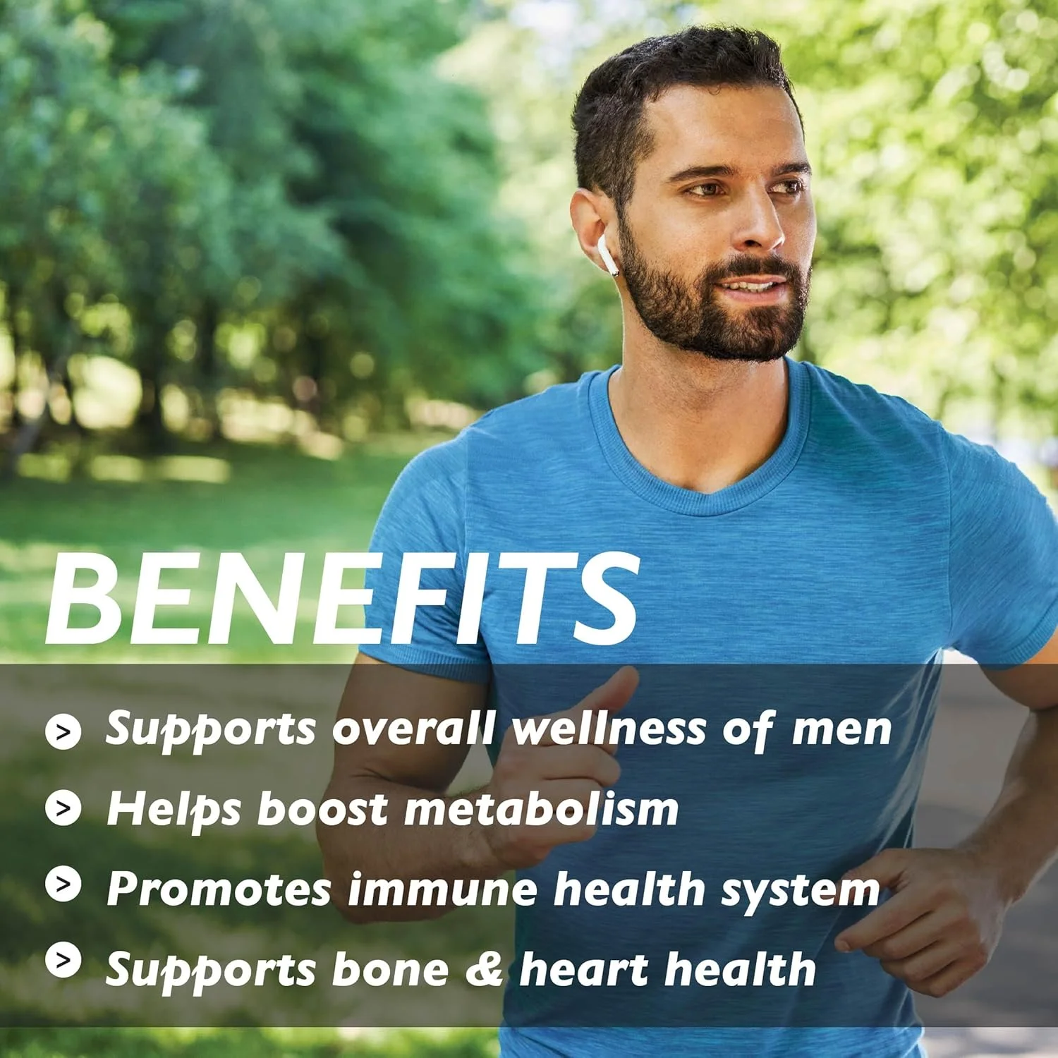 مولتی ویتامین روزانه آقایان ارگانیک Earth Plant Based | پشتیبانی از سیستم ایمنی و انرژی | وگان، بدون گلوتن، تغذیه پاک | 60 کپسول