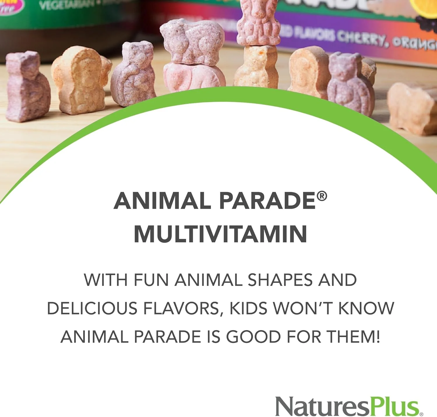 مکمل جویدنی مولتی ویتامین کودکان Nature's Plus، ۹۰ قرص به شکل حیوانات - طعم گیلاس، انگور و پرتقال (مخلوط) - برای تولید انرژی طبیعی و سلامت کلی مکمل جویدنی مولتی ویتامین کودکان Nature's Plus، ۹۰ قرص به شکل حیوانات - طعم گیلاس، انگور و پرتقال (مخلوط) - برای تولید انرژی طبیعی و سلامت کلی
