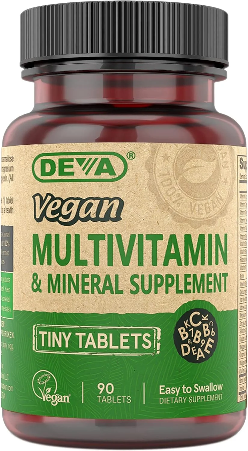 مولتی ویتامین گیاهی Deva، مکمل مواد معدنی، قرص های کوچک، بطری 90 عددی مولتی ویتامین گیاهی Deva، مکمل مواد معدنی، قرص های کوچک، بطری 90 عددی