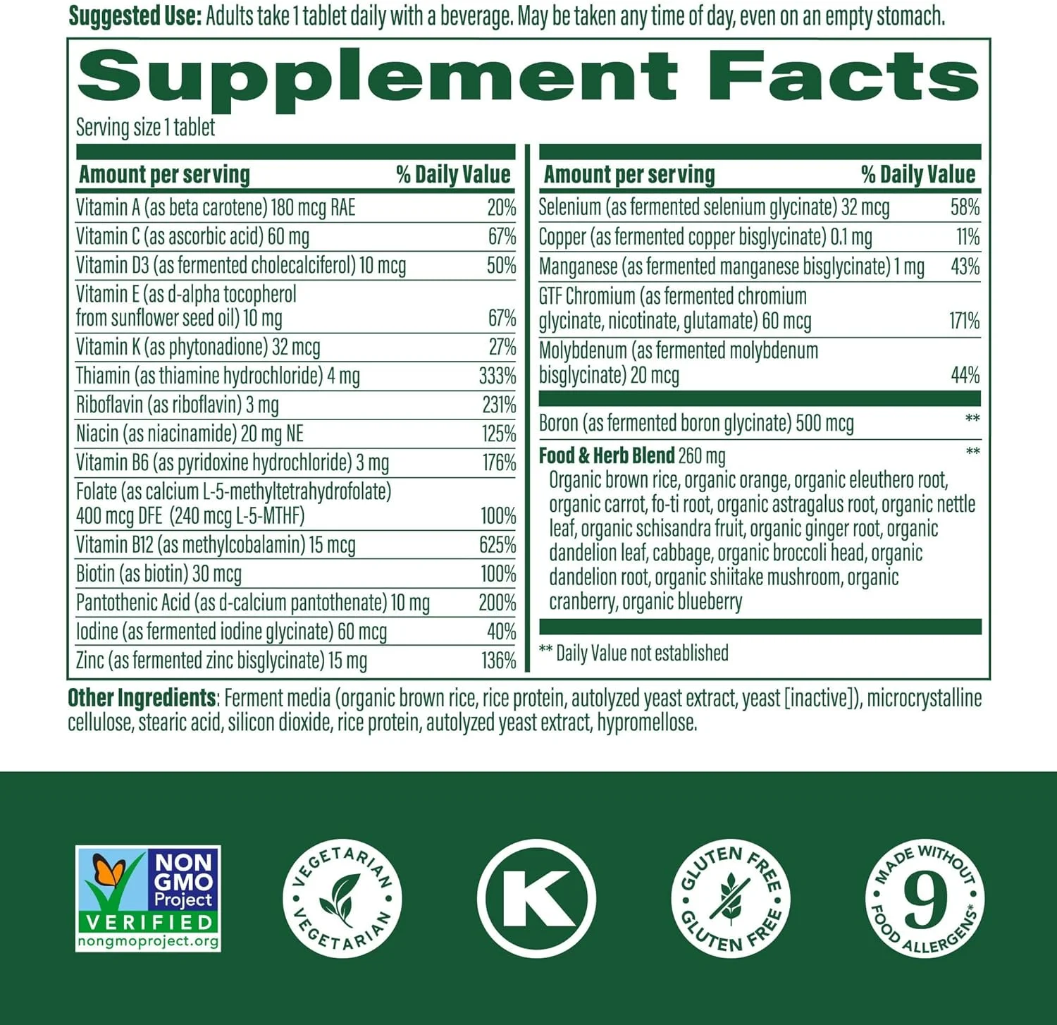MegaFood Men's One Daily - Multivitamin for Men with Zinc, Selenium, Vitamin B12, Vitamin B6, Vitamin D & Real Food - Immune Support Supplement - Muscle and Bone Health - Vegetarian - 90 Tabs MegaFood Men's One Daily - Multivitamin for Men with Zinc, Selenium, Vitamin B12, Vitamin B6, Vitamin D & Real Food - Immune Support Supplement - Muscle and Bone Health - Vegetarian - 90 Tabs