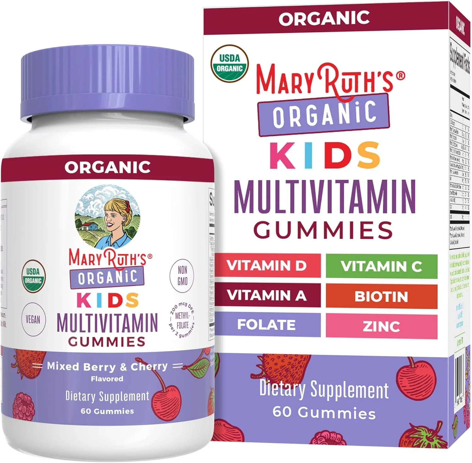 ویتامین های ارگانیک کودکان MaryRuth Organics | USDA | پاستیل مولتی ویتامین کودکان برای سنین 4 سال به بالا | مولتی ویتامین برای کودکان | ویتامین برای کودکان | وگان | غیر GMO | فقط 2 پاستیل در روز | 60 عدد ویتامین های ارگانیک کودکان MaryRuth Organics | USDA | پاستیل مولتی ویتامین کودکان برای سنین 4 سال به بالا | مولتی ویتامین برای کودکان | ویتامین برای کودکان | وگان | غیر GMO | فقط 2 پاستیل در روز | 60 عدد