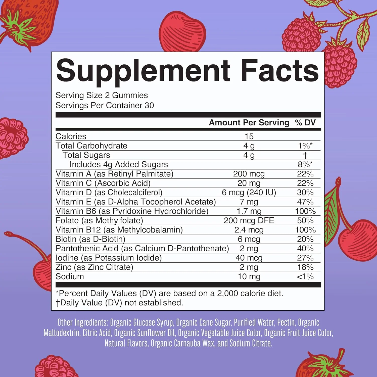 ویتامین های ارگانیک کودکان MaryRuth | مولتی ویتامین پاستیلی کودکان برای سنین 4 سال به بالا | مولتی ویتامین برای کودکان | ویتامین برای کودکان | وگان | غیر GMO | فقط 2 پاستیل در روز | 60 عدد