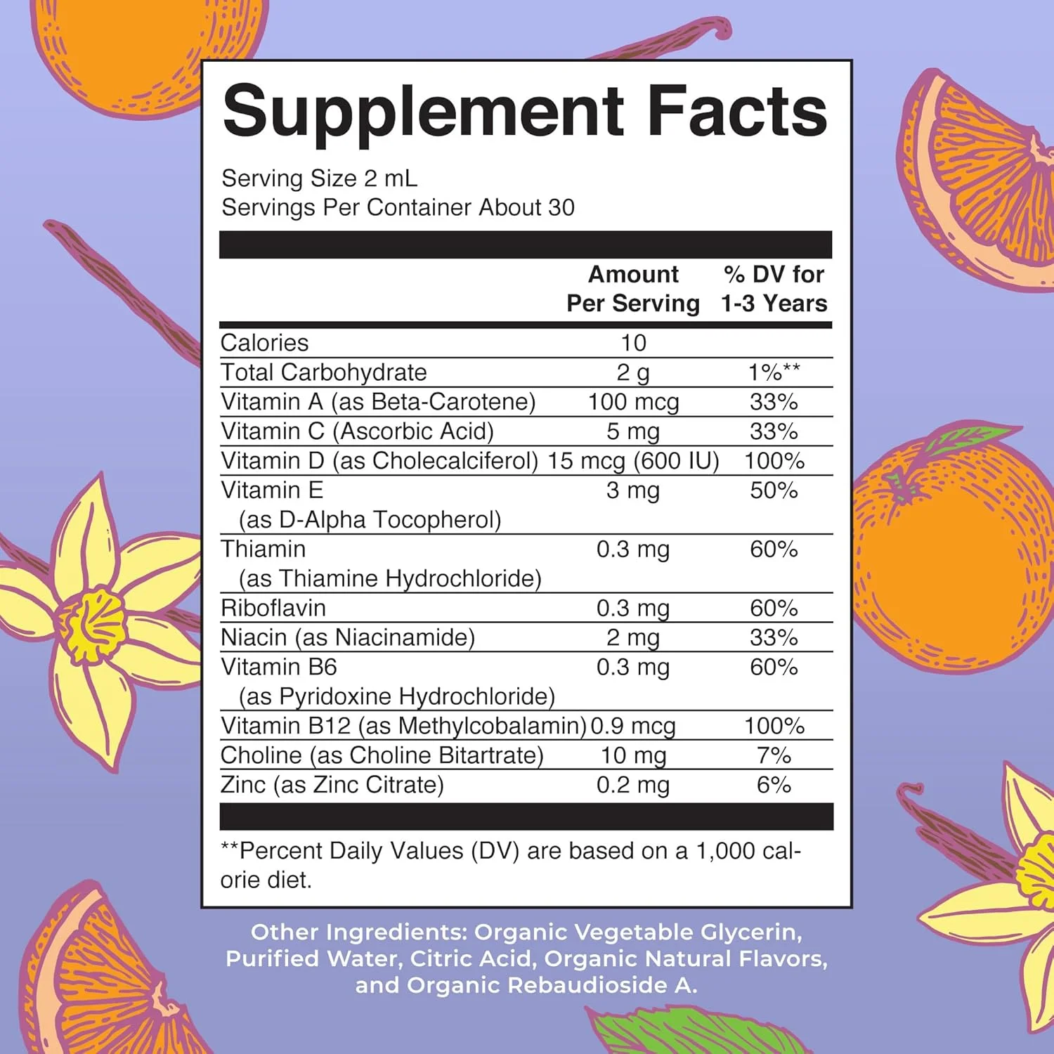 مولتی ویتامین و مواد معدنی ارگانیک MaryRuth برای کودکان نوپا | USDA | بدون شکر | قطره مایع مولتی ویتامین برای کودکان 1-3 ساله | پشتیبانی از سیستم ایمنی و سلامت کلی | وگان | غیر GMO | 2 Fl Oz