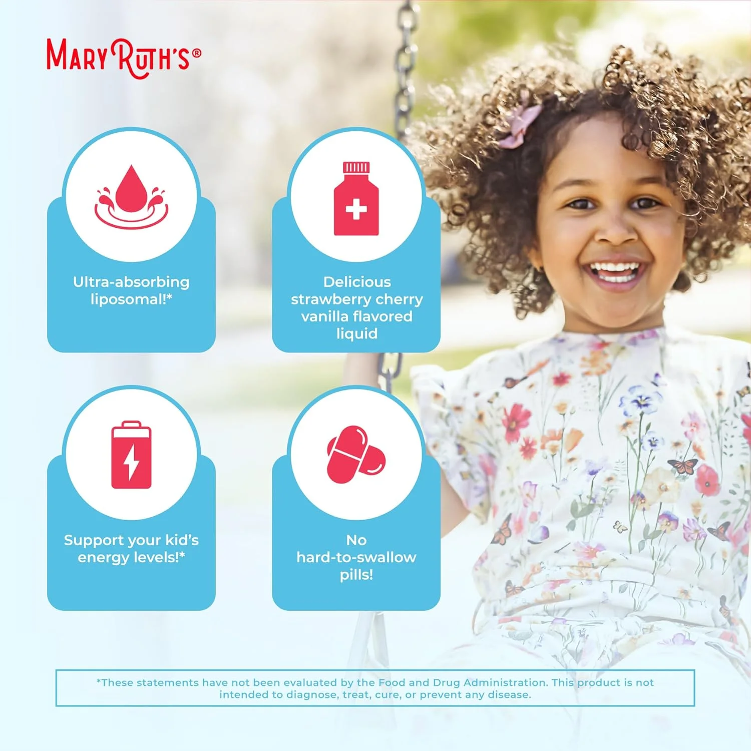 مولتی ویتامین ارگانیک کودکان MaryRuth Organics USDA | مولتی ویتامین بدون شکر کودکان | ویتامین های مایع برای کودکان | مکمل تقویت سیستم ایمنی | سلامت شناختی و تندرستی کلی | وگان | 14 بسته 0.5 Fl Oz