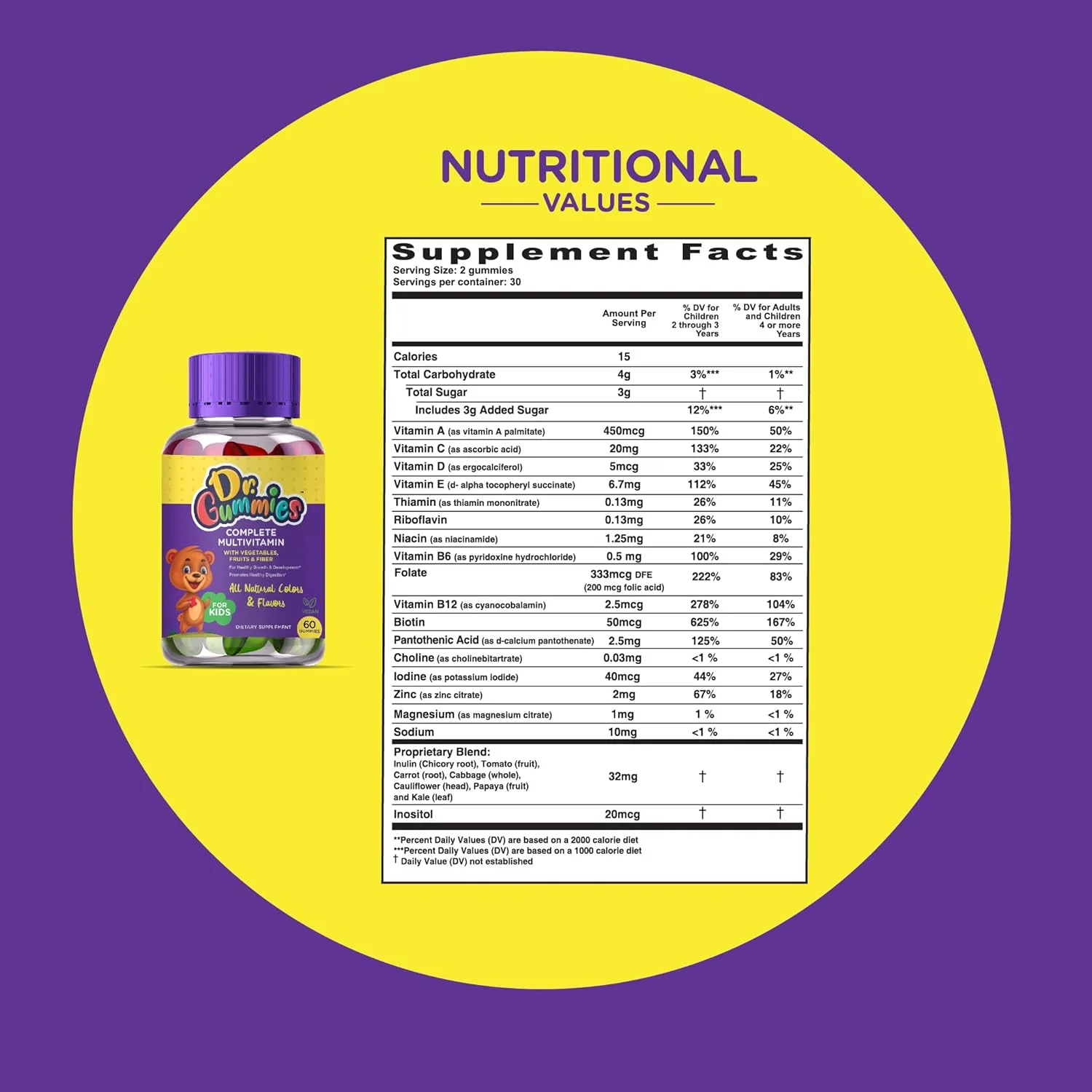 پاستیل مولتی ویتامین کامل کودکان دکتر گامی، 60 عددی پاستیل مولتی ویتامین کامل کودکان دکتر گامی، 60 عددی