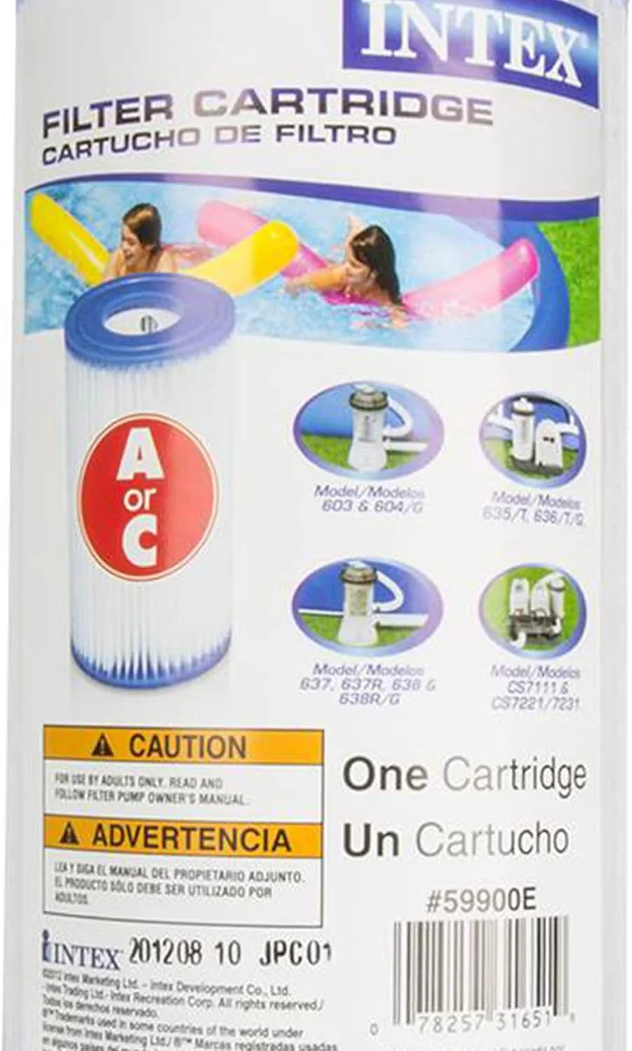 فیلتر کارتریجی جایگزین استخر اینتکس مدل A بسته 4 عددی