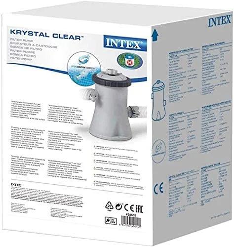 پمپ فیلتر کارتریجی کریستال کلیر اینتکس برای استخرهای ایزی ست 6، 8 و 10 فوتی و استخر پیش ساخته - مدل 28602