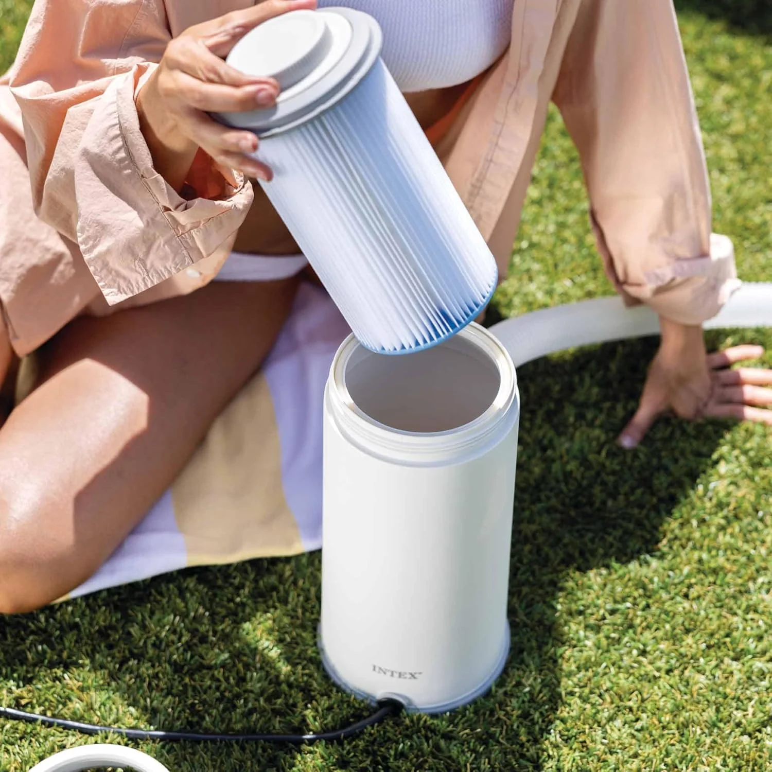 پمپ کارتریجی استخر Intex C530، فناوری هوادهی هیدرو، جایگزین مدل 28604 پمپ کارتریجی استخر Intex C530، فناوری هوادهی هیدرو، جایگزین مدل 28604