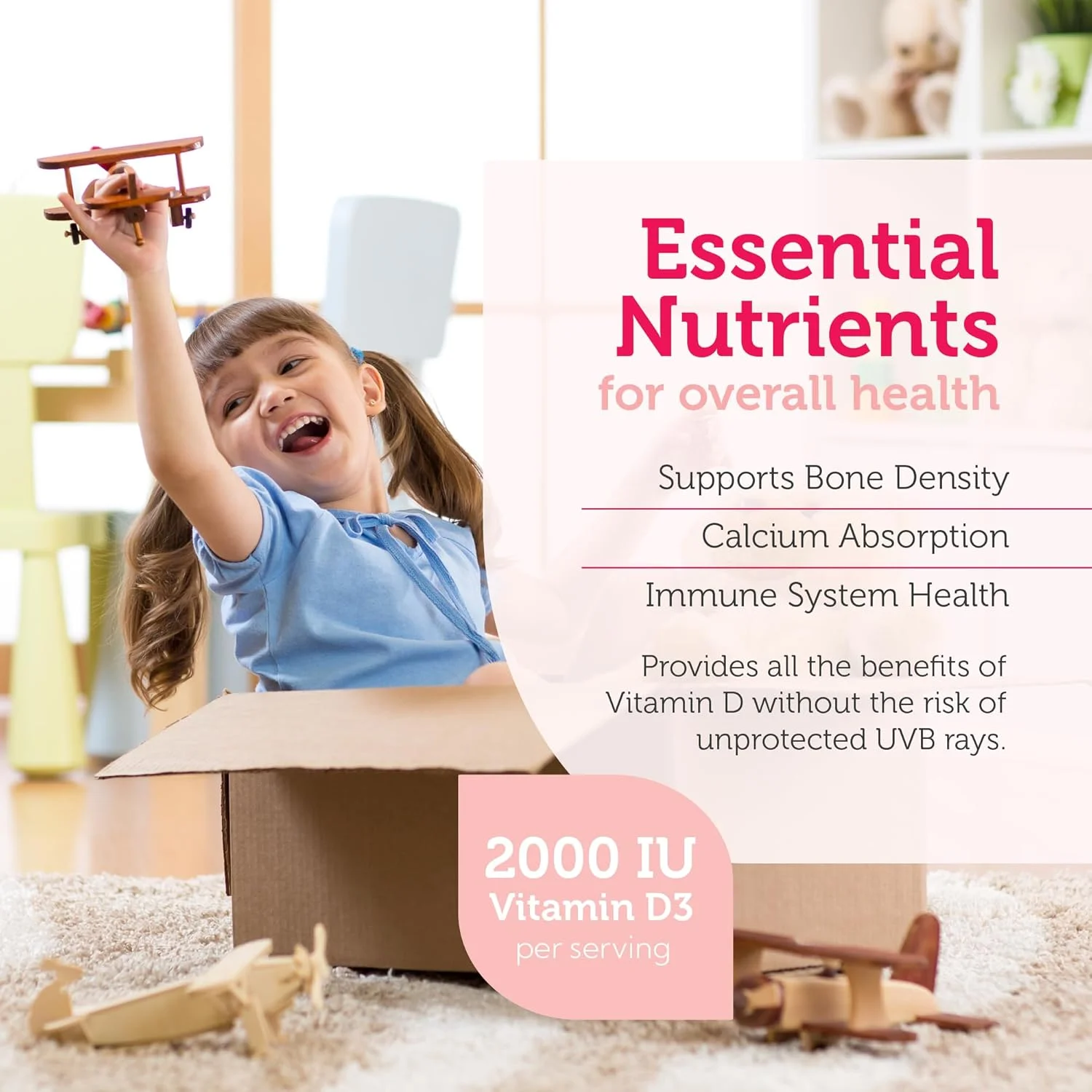 زاهلر - قرص های جویدنی ویتامین D3 + K2 Junior برای کودکان | ویتامین D برای کودکان 2000 IU | جویدنی های خوشمزه ویتامین D K2 برای حمایت از استخوان ها و دندان های سالم - کوشر، قند کمتر از پاستیل (90 عدد) زاهلر - قرص های جویدنی ویتامین D3 + K2 Junior برای کودکان | ویتامین D برای کودکان 2000 IU | جویدنی های خوشمزه ویتامین D K2 برای حمایت از استخوان ها و دندان های سالم - کوشر، قند کمتر از پاستیل (90 عدد)