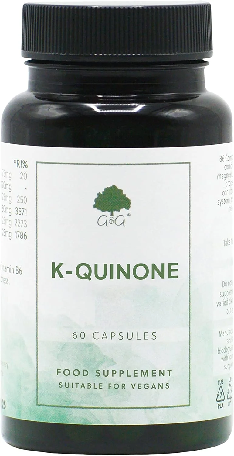 ویتامین های جی اند جی K-Quinone - K1 و K2 - 60 کپسول گیاهی