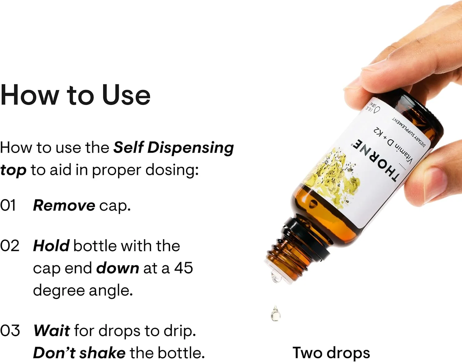 ویتامین D + K2 مایع THORNE با قطره چکان مدرج - ویتامین های D3 و K2 - پشتیبانی از سلامت استخوان ها و عضلات* - 30 میلی لیتر - 600 سروینگ ویتامین D + K2 مایع THORNE با قطره چکان مدرج - ویتامین های D3 و K2 - پشتیبانی از سلامت استخوان ها و عضلات* - 30 میلی لیتر - 600 سروینگ