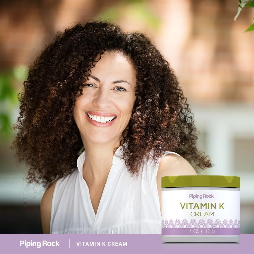 کرم ویتامین K پایپینگ راک | 4 اونس | برای کبودی، سیاهی دور چشم، رگ های عنکبوتی، چشم ها، پوست و صورت کرم ویتامین K پایپینگ راک | 4 اونس | برای کبودی، سیاهی دور چشم، رگ های عنکبوتی، چشم ها، پوست و صورت