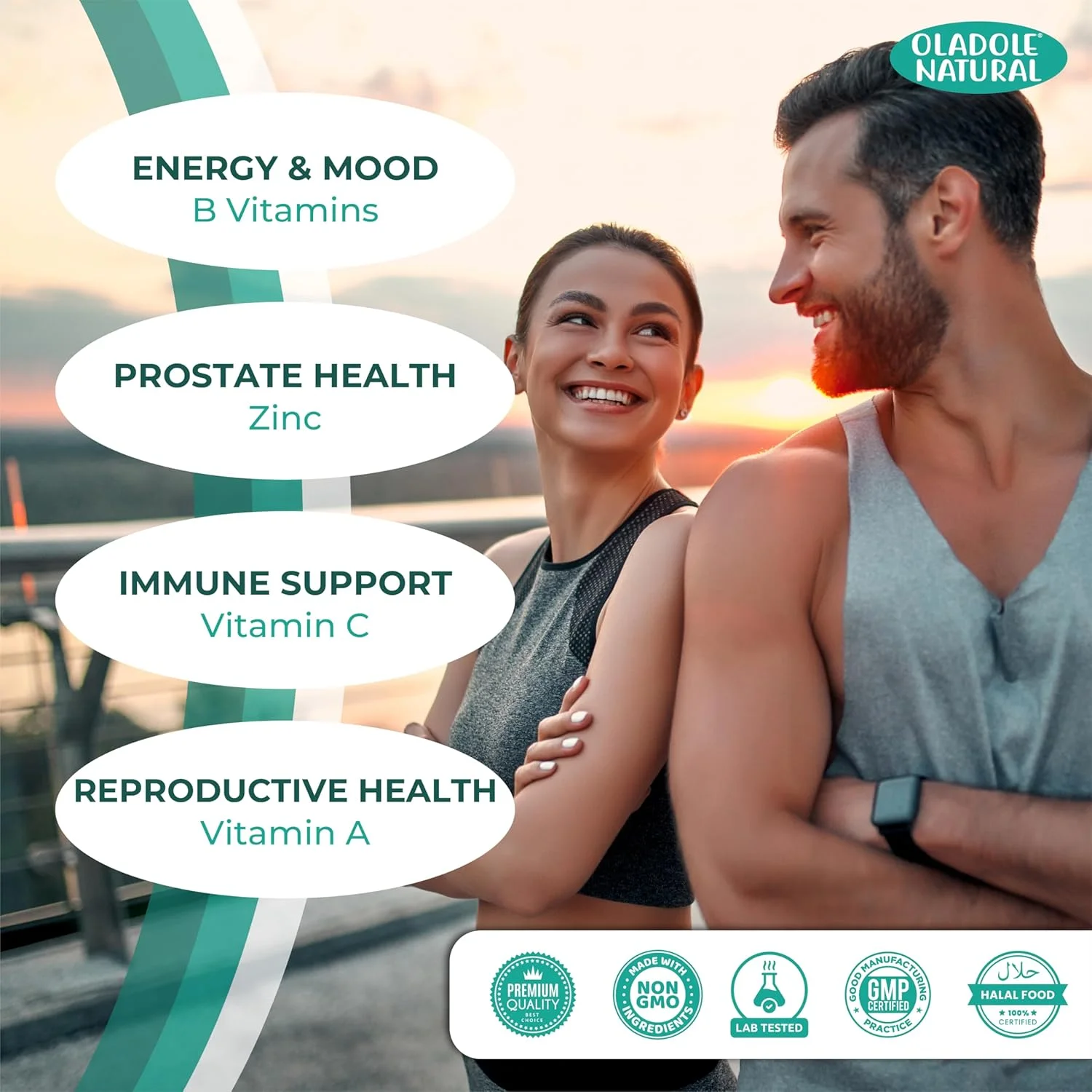 مولتی ویتامین طبیعی اولادل برای آقایان و بانوان، 90 سافت ژل | غنی شده با ویتامین A، C، D، E، K، B12، آهن، کلسیم، منیزیم، بیوتین، روی و ید | پشتیبانی از سیستم ایمنی با تقویت آنتی اکسیدانی مولتی ویتامین طبیعی اولادل برای آقایان و بانوان، 90 سافت ژل | غنی شده با ویتامین A، C، D، E، K، B12، آهن، کلسیم، منیزیم، بیوتین، روی و ید | پشتیبانی از سیستم ایمنی با تقویت آنتی اکسیدانی