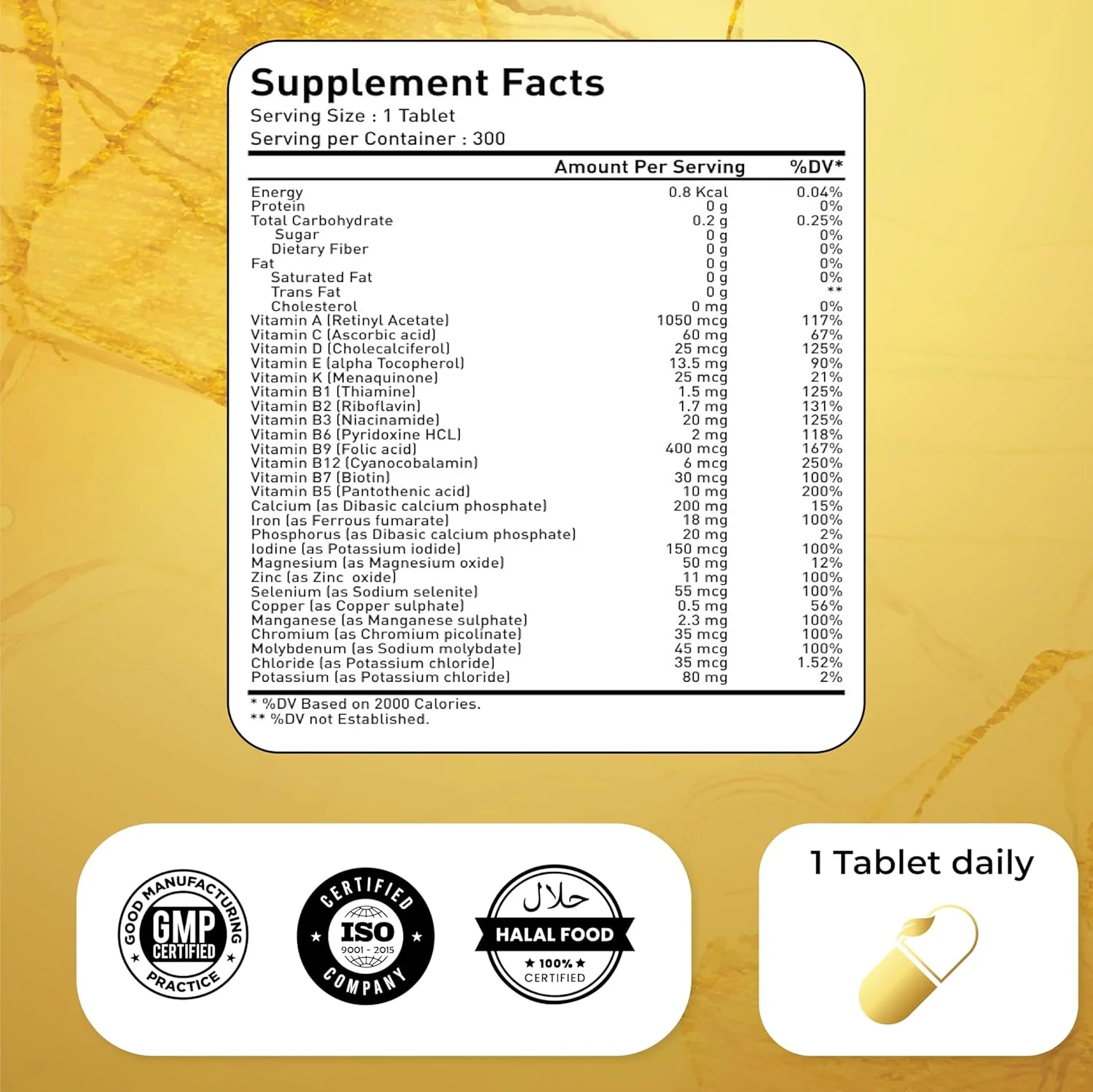 ناترولینا مولتی ویتامین بزرگسالان برای مردان و زنان 300 قرص به همراه مواد معدنی و ویتامین های متعدد | پشتیبانی از سیستم ایمنی با ویتامین های آنتی اکسیدانی C و E، انرژی و متابولیسم | پشتیبانی تغذیه ای روزانه