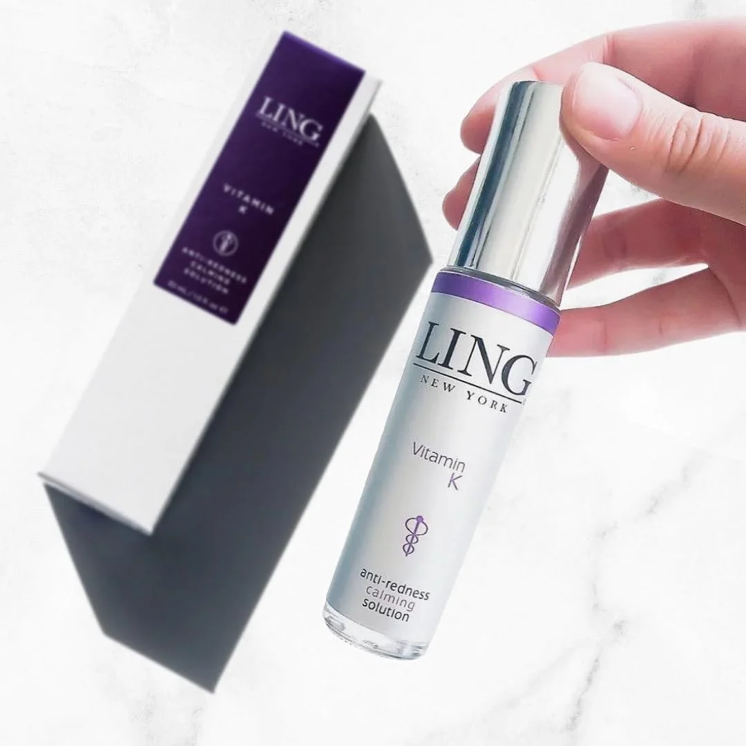 سرم ویتامین K ضد قرمزی و تسکین دهنده پوست LING NEW YORK حجم 30 میلی لیتر