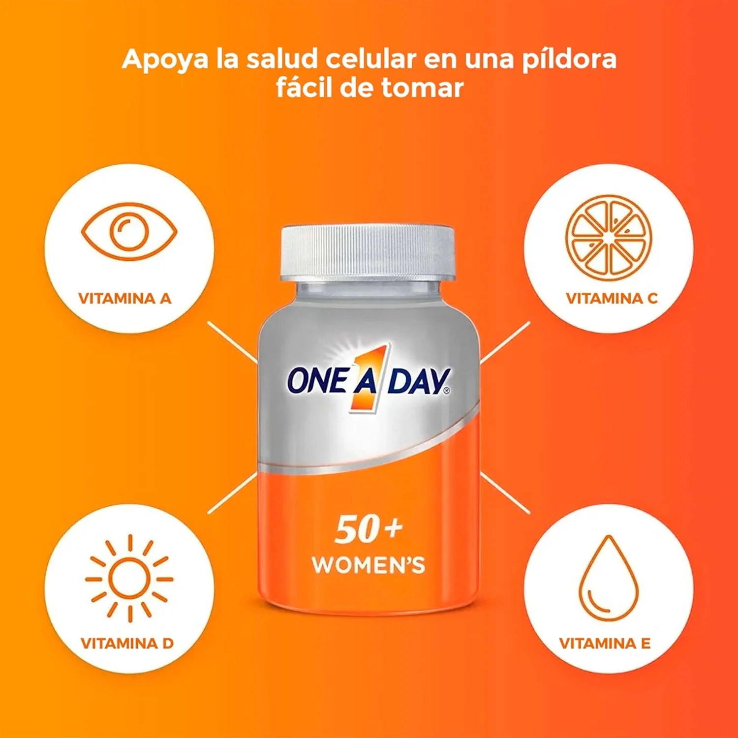 مولتی ویتامین مخصوص بانوان One A Day، مکمل حاوی ویتامین A، C، D، E و زینک برای پشتیبانی از سلامت سیستم ایمنی، B12، بیوتین، کلسیم و غیره، 200 عدد قرص