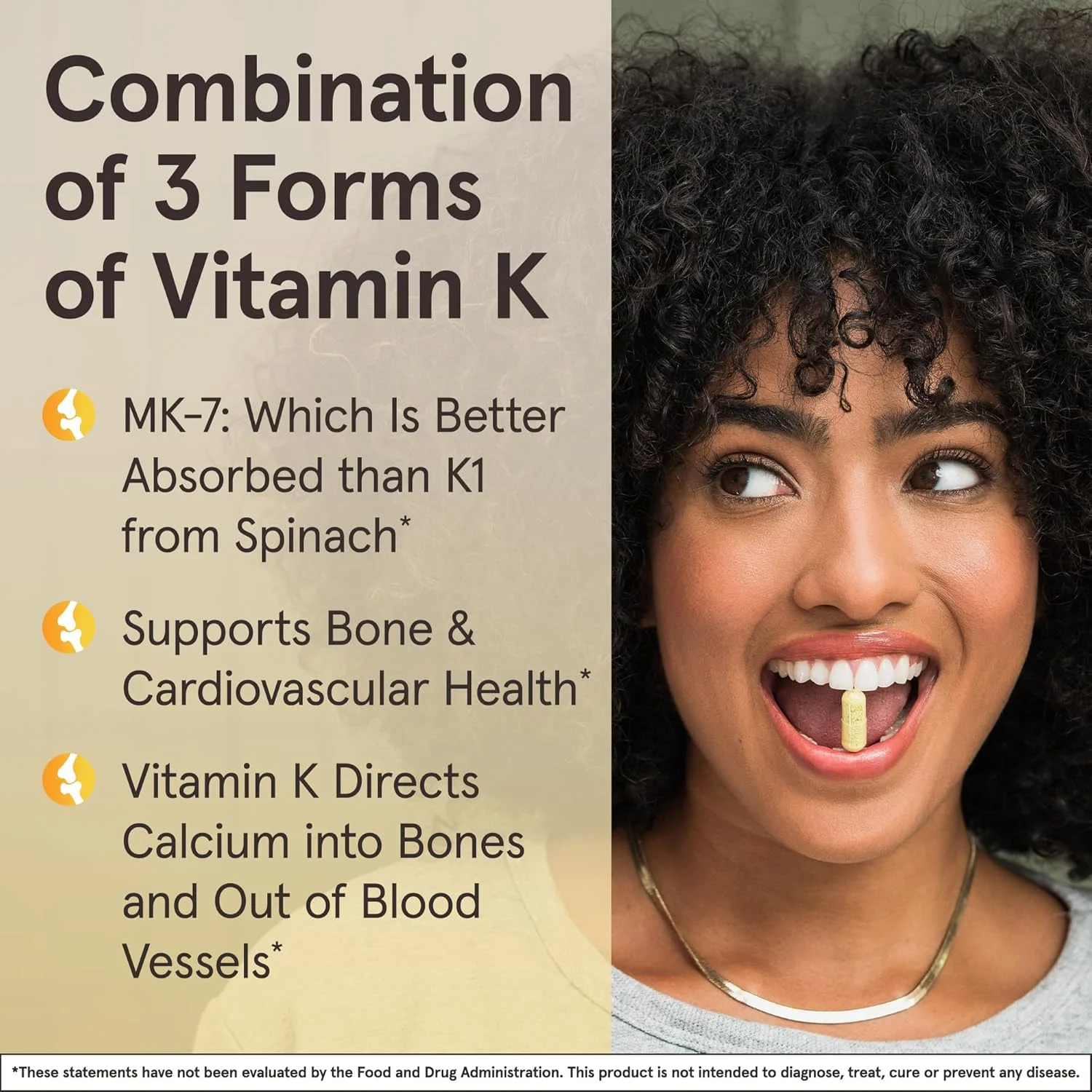 Jarrow Formulas K-Right - Dietary Supplement for Bone & Cardiovascular Health Support - Contains Vitamin D3 & Three Forms of Vitamin K Including MK-7-60 Servings (PACKAGING MAY VARY)