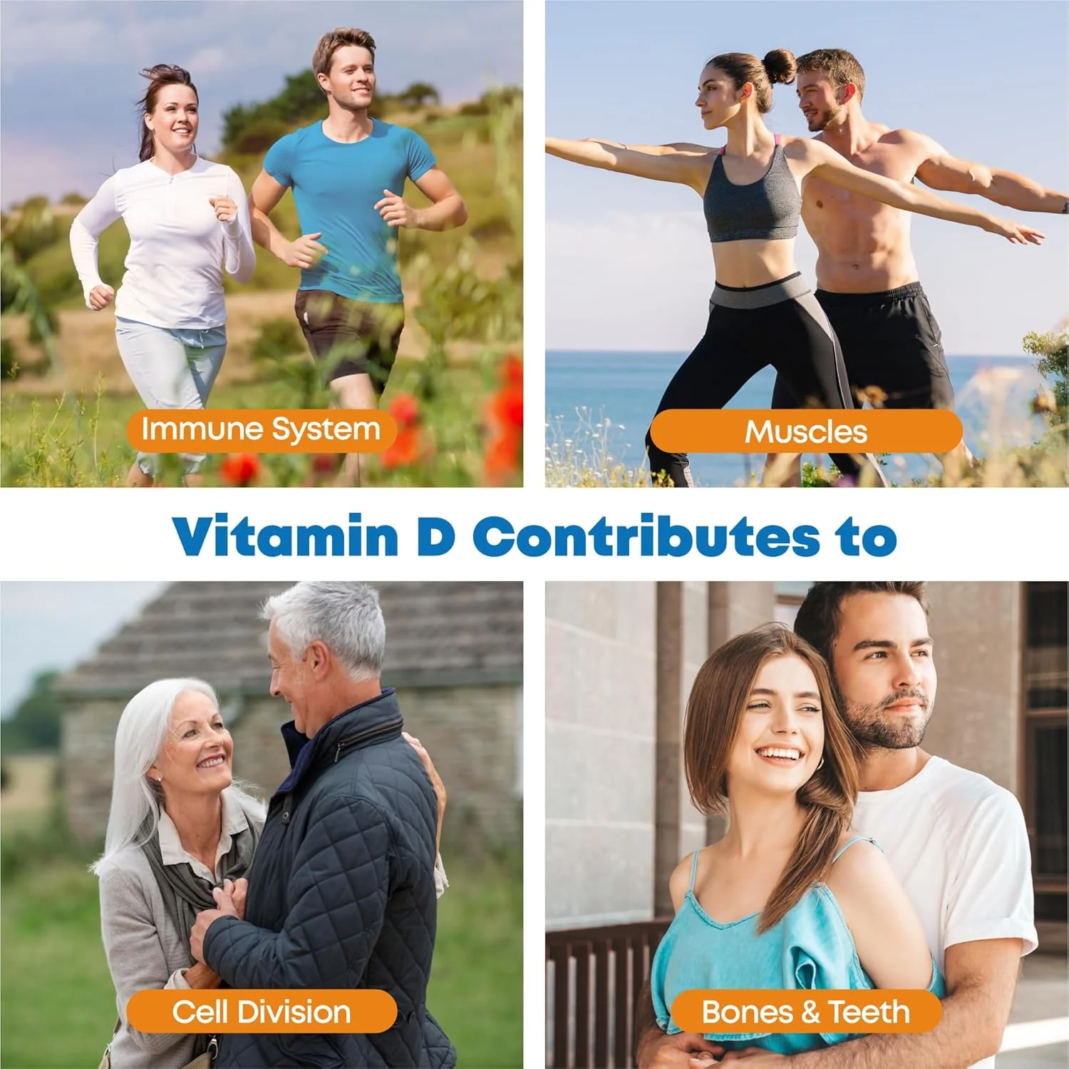 هلث فور آل ویتامین D3 4000iu و ویتامین K2 200ug (MK7 طبیعی) 400 قرص (تامین بیش از 1 سال) مکمل گیاهی ویتامین D3 K2، MK-7 با قدرت بالا از ناتو، ساخت انگلستان