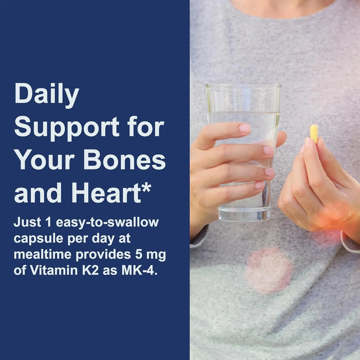 کارلسون - ویتامین K2، MK-4 (منا تترنون)، مکمل ویتامین K، سلامت استخوان و قلب، ویتامین K2، بدون سویا، 60 کپسول