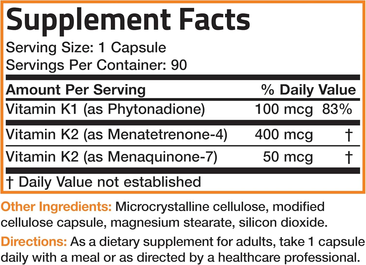 برونسون ویتامین K تریپل پلی (ویتامین K2 MK7 / ویتامین K2 MK4 / ویتامین K1) 90 کپسول برونسون ویتامین K تریپل پلی (ویتامین K2 MK7 / ویتامین K2 MK4 / ویتامین K1) 90 کپسول