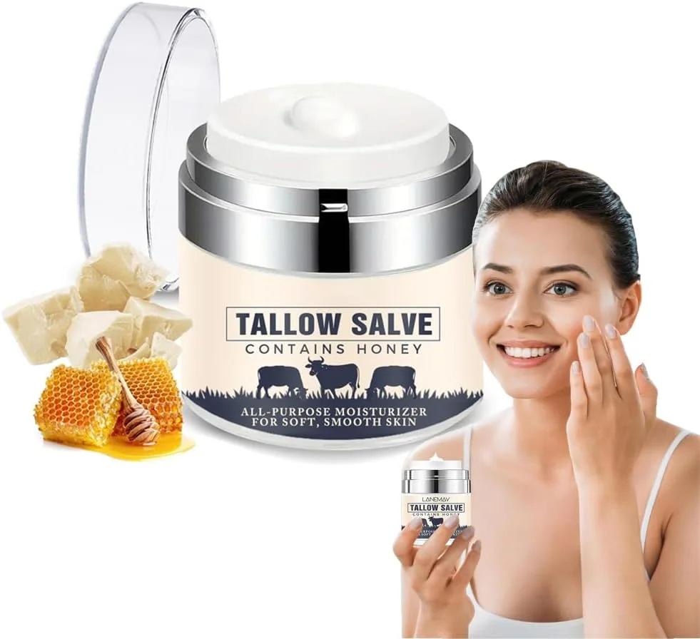 Azonee Moisturizing Face Cream, Organic Tallow and Honey Balm - Moisturizing & Renewing Body Cream, with Infused Olive Oil and Vitamins A, K, D, E for Skin Care (1.8 oz) Azonee Moisturizing Face Cream, Organic Tallow and Honey Balm - Moisturizing & Renewing Body Cream, with Infused Olive Oil and Vitamins A, K, D, E for Skin Care (1.8 oz)