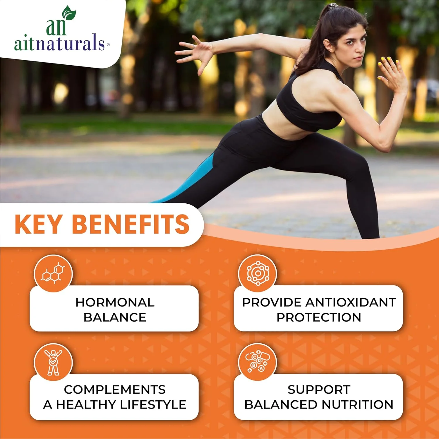 مولتی ویتامین بانوان آیت نچرالز - 120 کپسول | غنی شده با ویتامین A، C، D، E، K، B12، فولات، آهن، کلسیم، منیزیم، بیوتین، روی و ید | پشتیبانی از سلامت استخوان، عضله، انرژی و متابولیسم