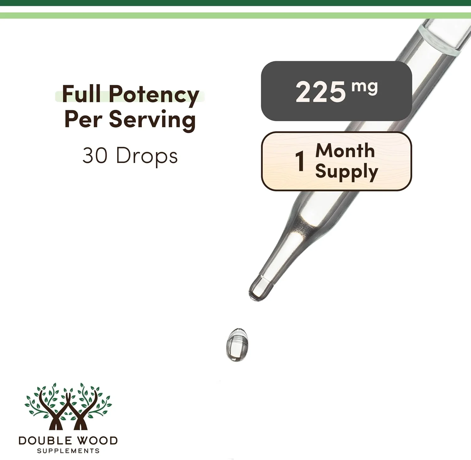 قطره ویتامین D3 K2 5000 IU (حاوی 5000 واحد بین المللی ویتامین D3 و 200 میکروگرم K2 MK-7 (K2Vital) با خلوص 99.9%)، قطره ویتامین D مایع با حداکثر جذب برای کودکان و بزرگسالان (30 سروینگ) از Double Wood