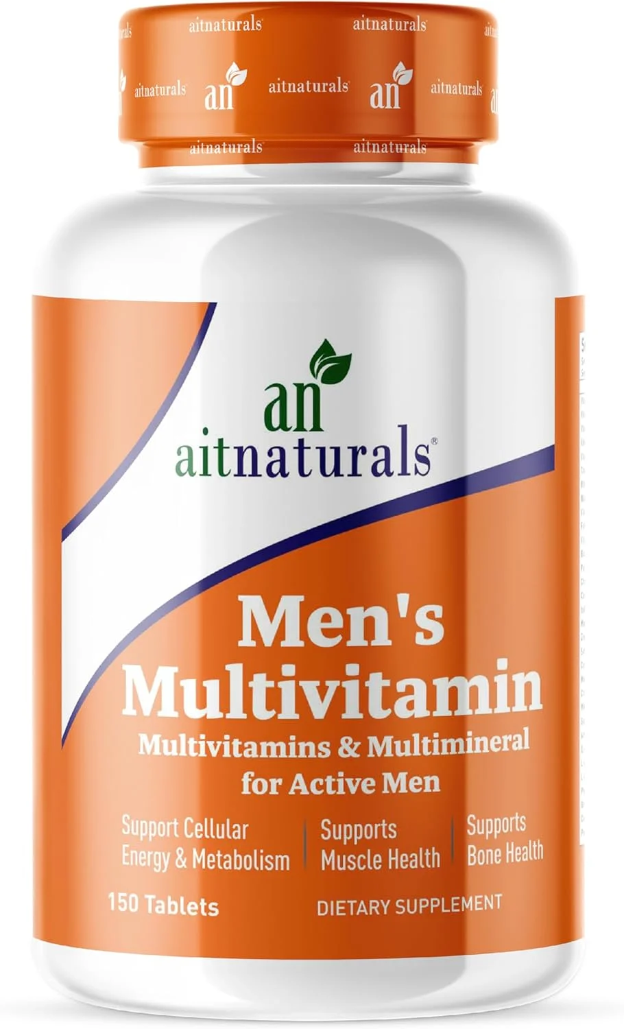 مولتی ویتامین مردانه Aitnaturals - 150 قرص | غنی شده با ویتامین A، C، D، E، K، B12، فولات، آهن، کلسیم، منیزیم، بیوتین، روی و ید | پشتیبانی از سلامت استخوان، عضله، انرژی و متابولیسم مولتی ویتامین مردانه Aitnaturals - 150 قرص | غنی شده با ویتامین A، C، D، E، K، B12، فولات، آهن، کلسیم، منیزیم، بیوتین، روی و ید | پشتیبانی از سلامت استخوان، عضله، انرژی و متابولیسم