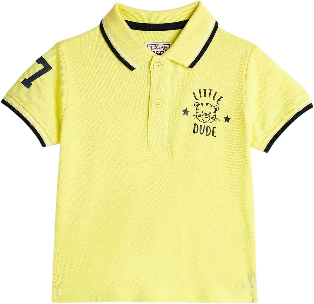 تی شرت پولو پسرانه R&B Boys مدل 325-0145IB165-6 با حاشیه های متضاد و آستین کوتاه تی شرت پولو پسرانه R&B Boys مدل 325-0145IB165-6 با حاشیه های متضاد و آستین کوتاه